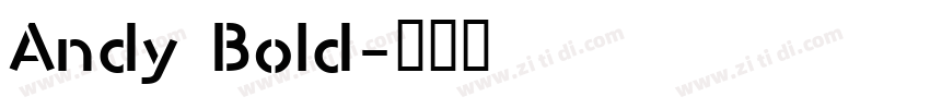 Andy Bold字体转换
